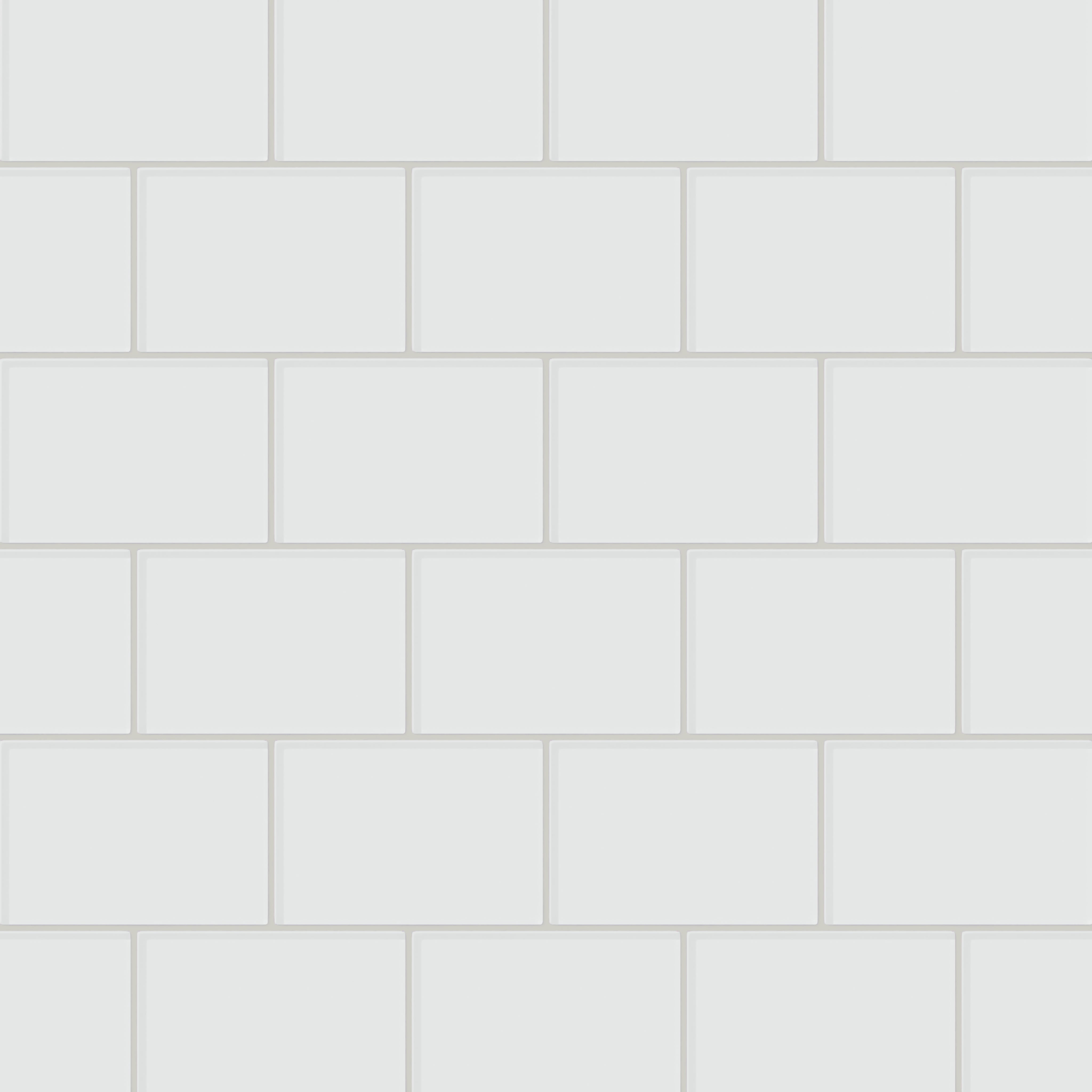 4x6 Glass Tile in Egret Gloss