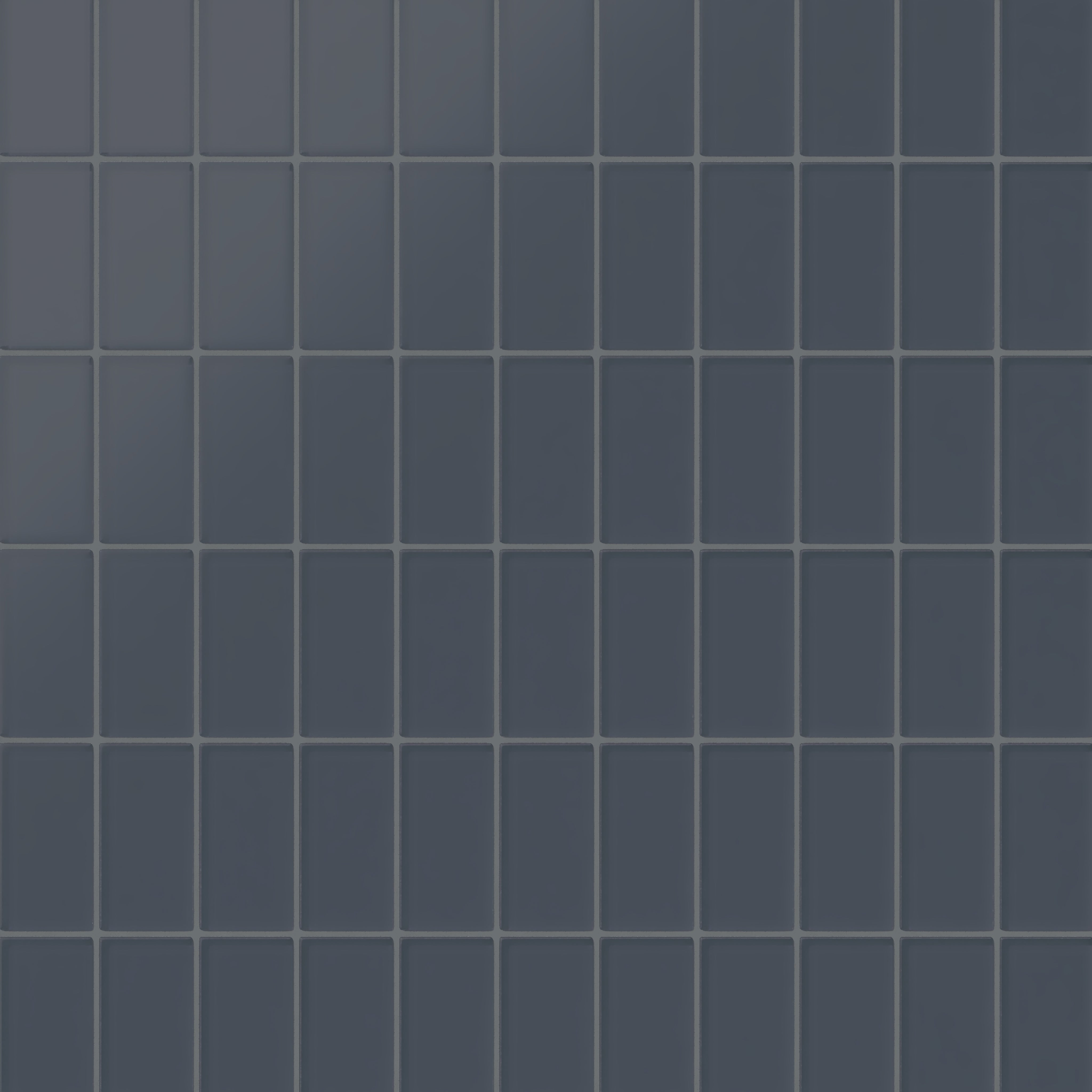 2x4 Straight Set Sheeted Glass Mosaic Tile in Junco Matte