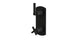 Emerson Two Handle Wall Mount Shower Trim with Classic Cross/Classic Lever Handles in Matte Black