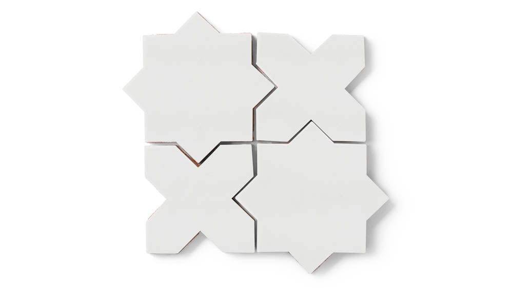 Star & Cross Original Ceramic Tile in Frost Matte