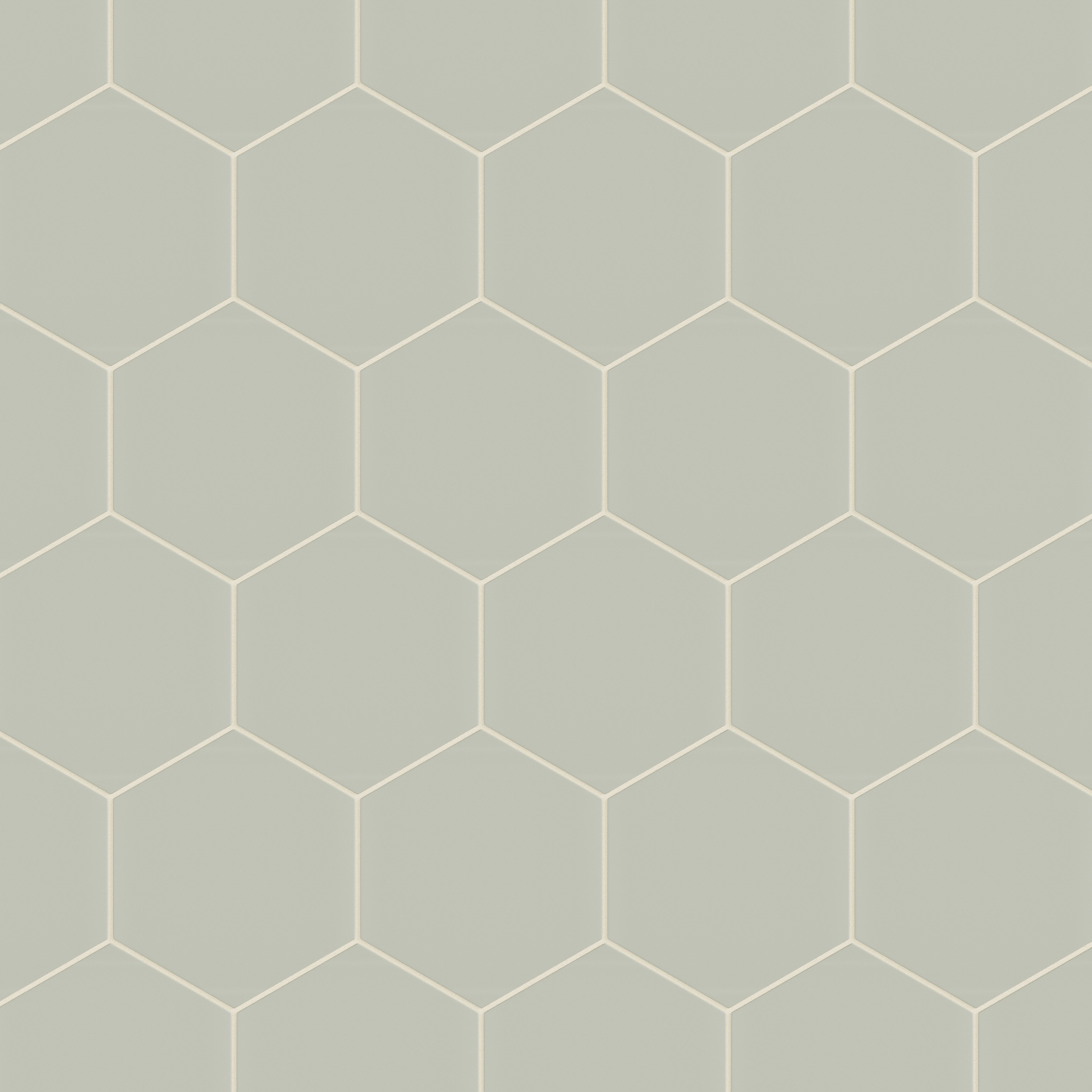 8" Hexagon Natural Press Ceramic Tile in Manzanita Matte