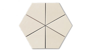 Hexite Original Ceramic Tile in Ivory Matte