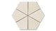 Hexite Original Ceramic Tile in Ivory Matte