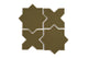 Star & Cross Original Ceramic Tile in Chaparral Gloss