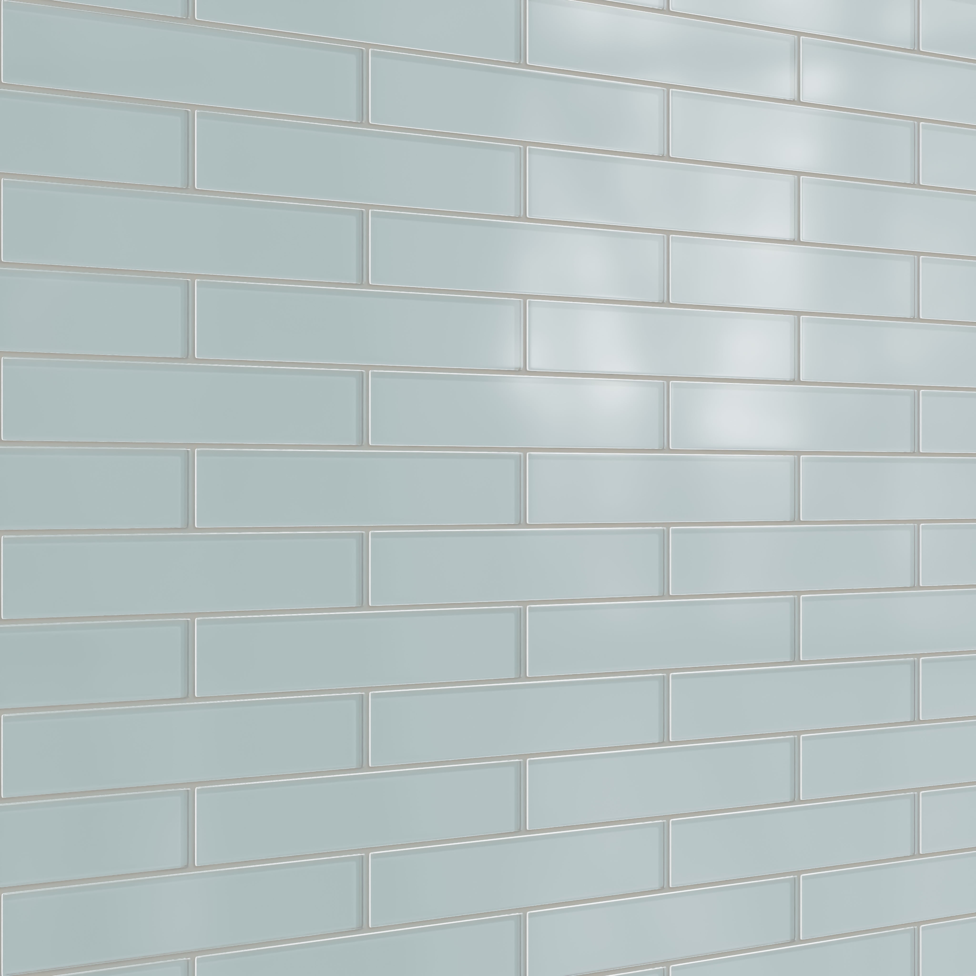 ⭐︎ブルー⭐︎ Great Blue Heron 2x12 Matte Glass Tile - Fireclay Tile