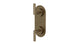 Contour Two Handle Wall Mount Shower Trim with Soft Lever Handles in Antique Brass