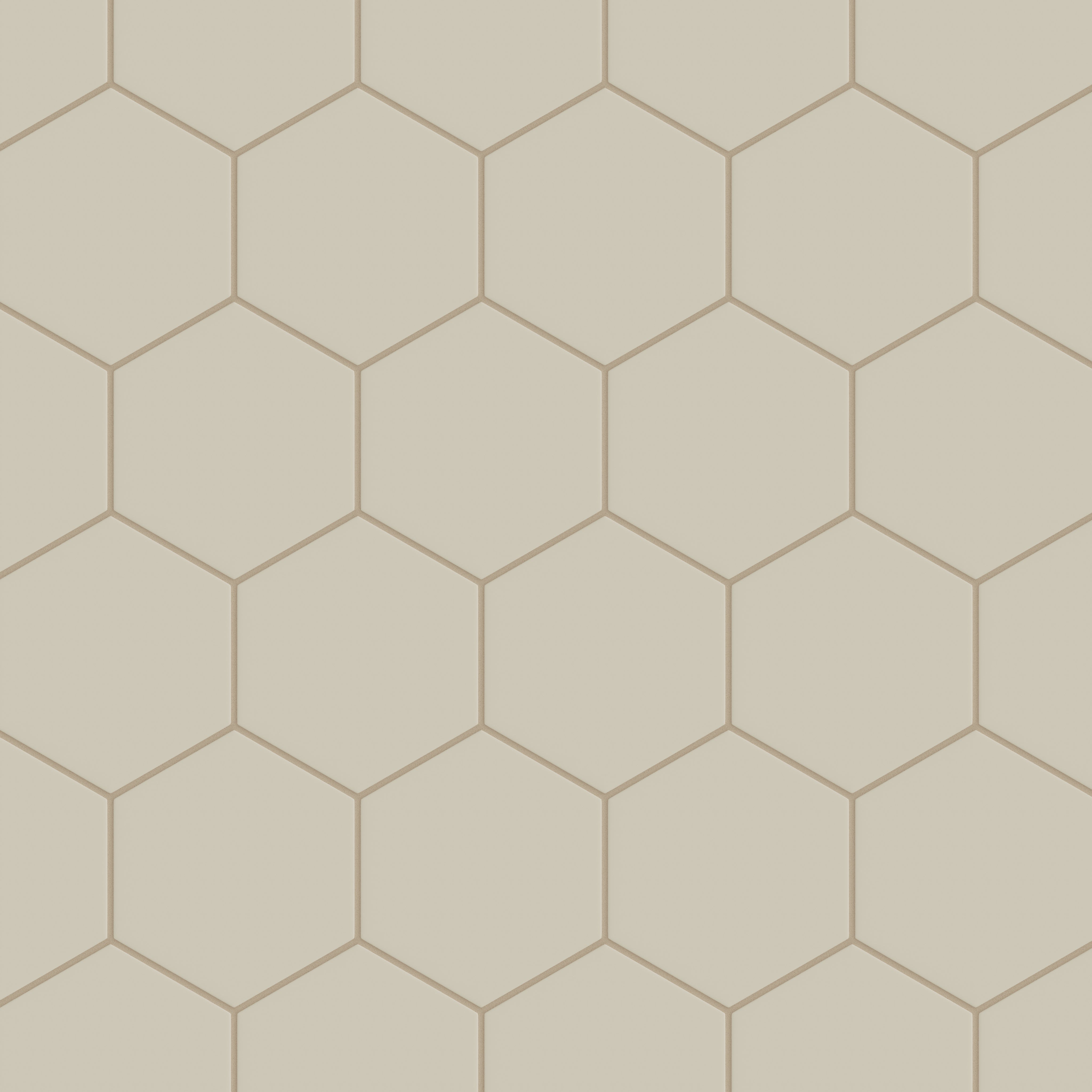 8" Hexagon Original Ceramic Tile in Dolomite Matte