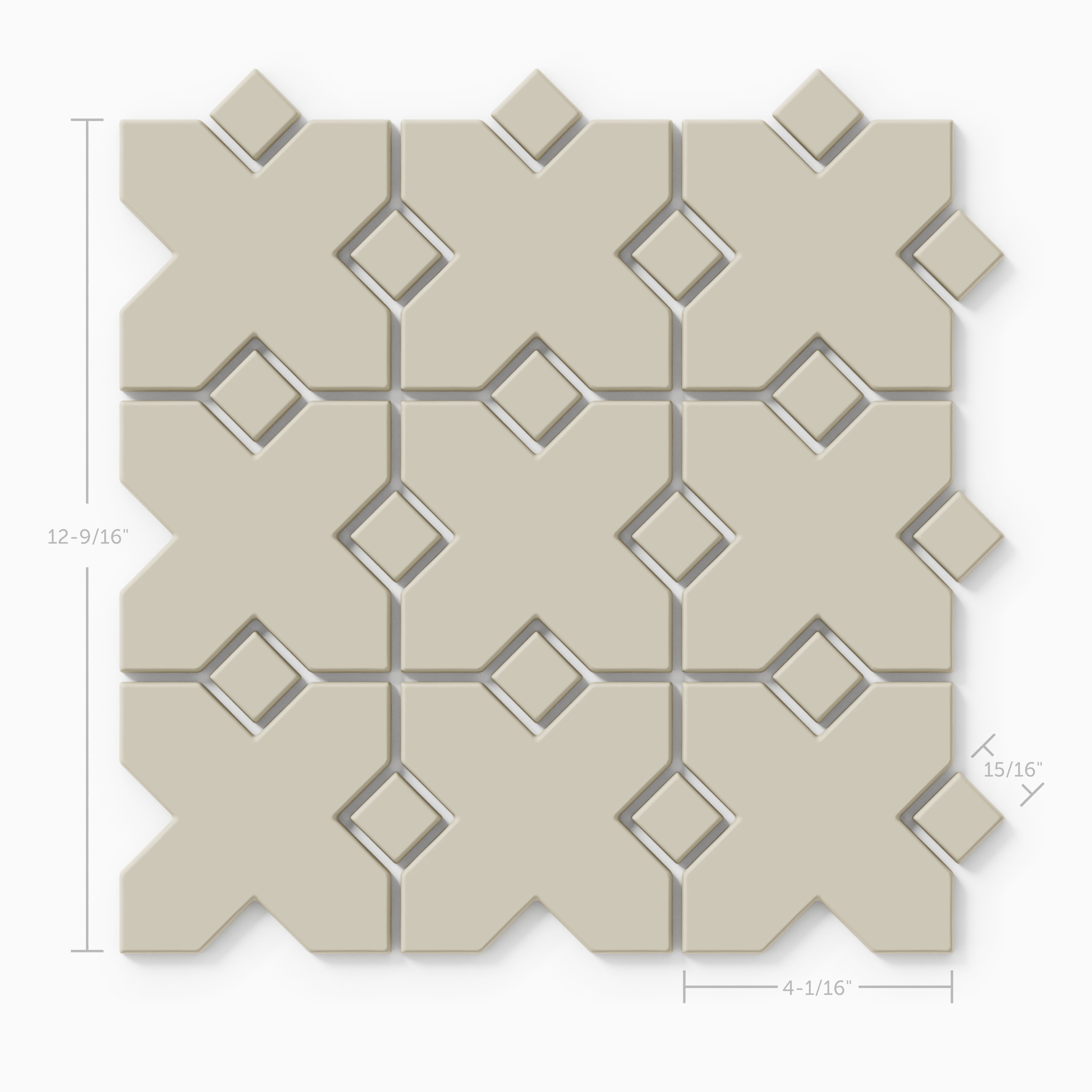 Hacienda Sheeted Original Ceramic Tile in Dolomite Matte