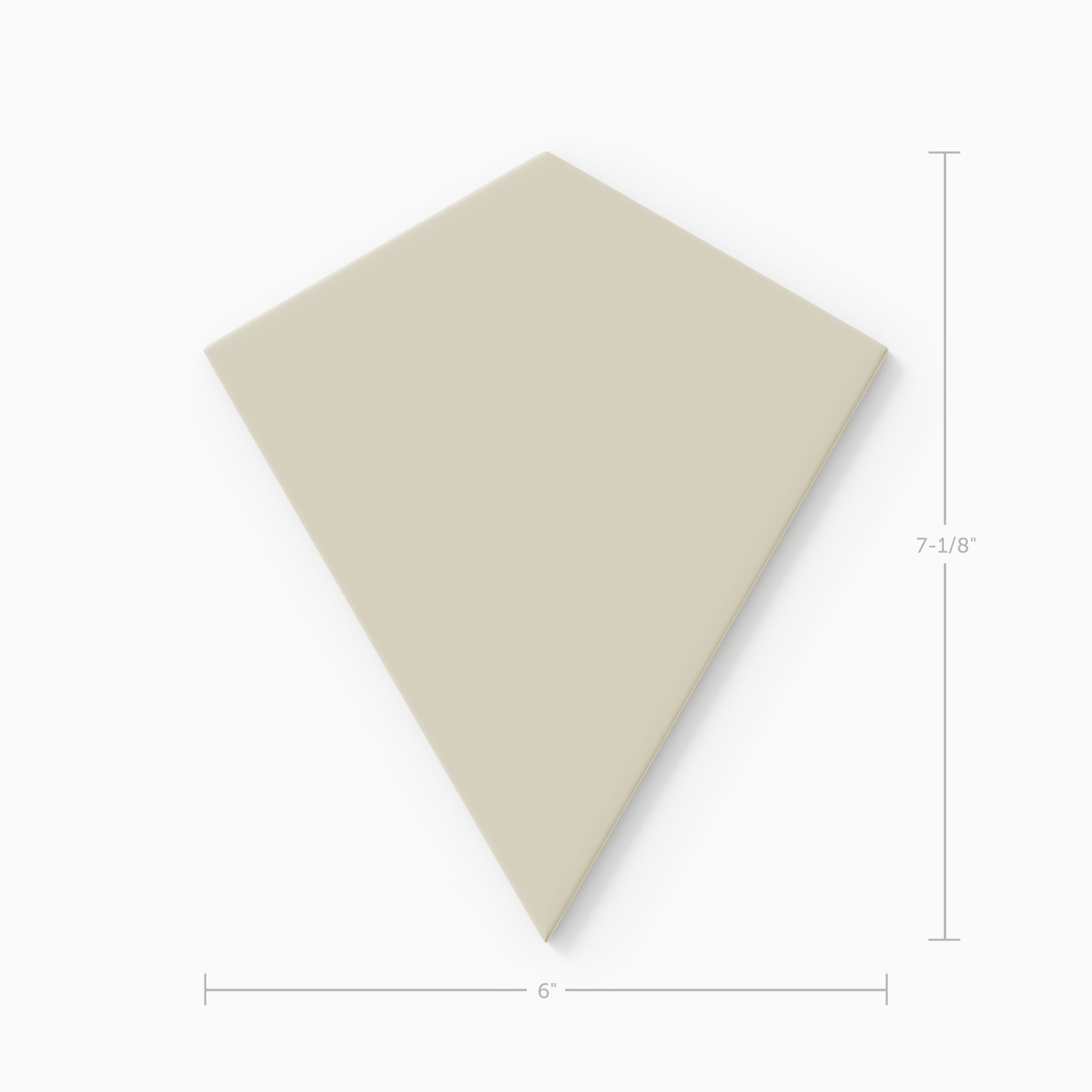 Hexite Original Ceramic Tile in Dolomite Matte