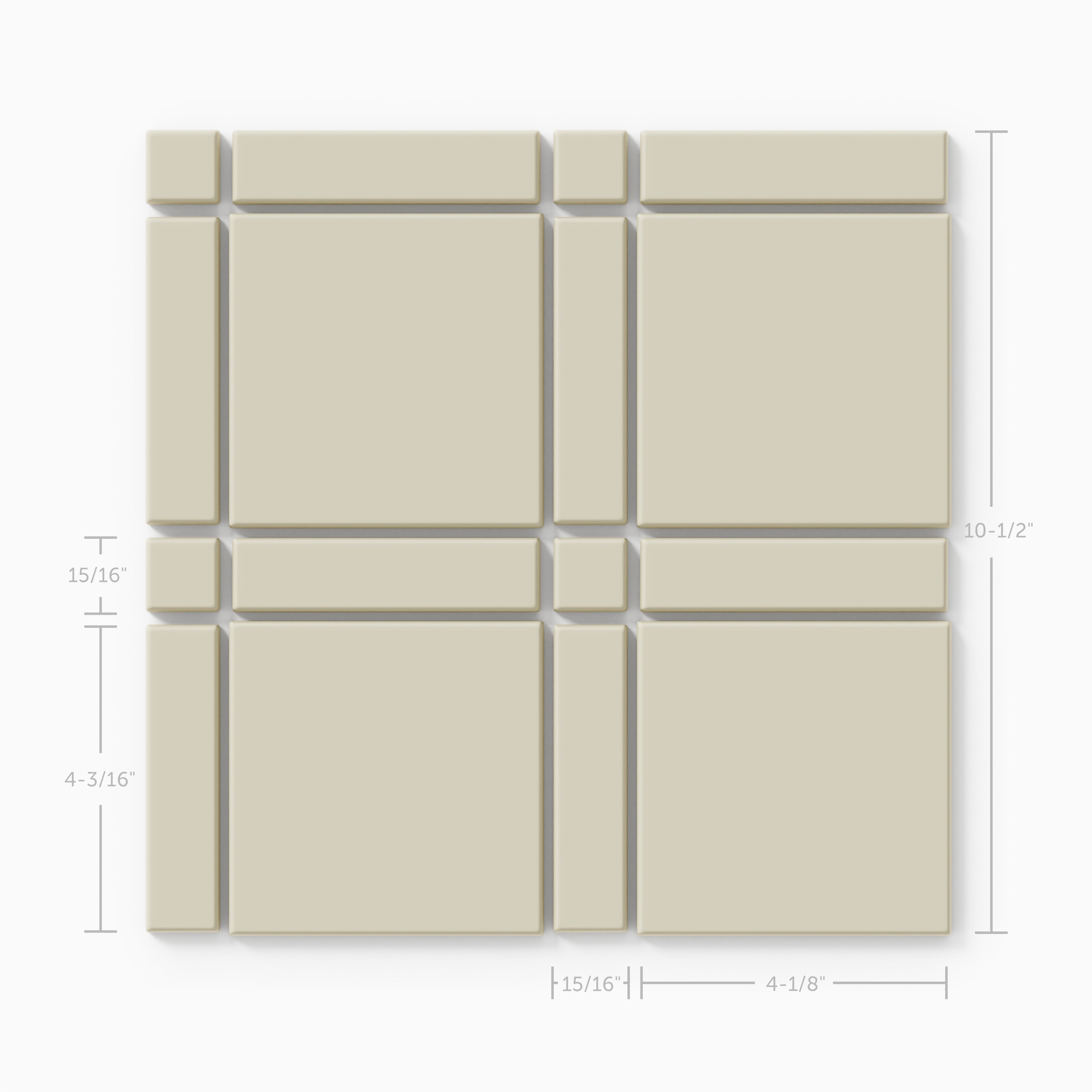 Lattice Sheeted Original Ceramic Tile in Dolomite Matte