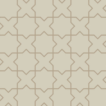 Mini Star & Cross Original Ceramic Tile in Dolomite Matte