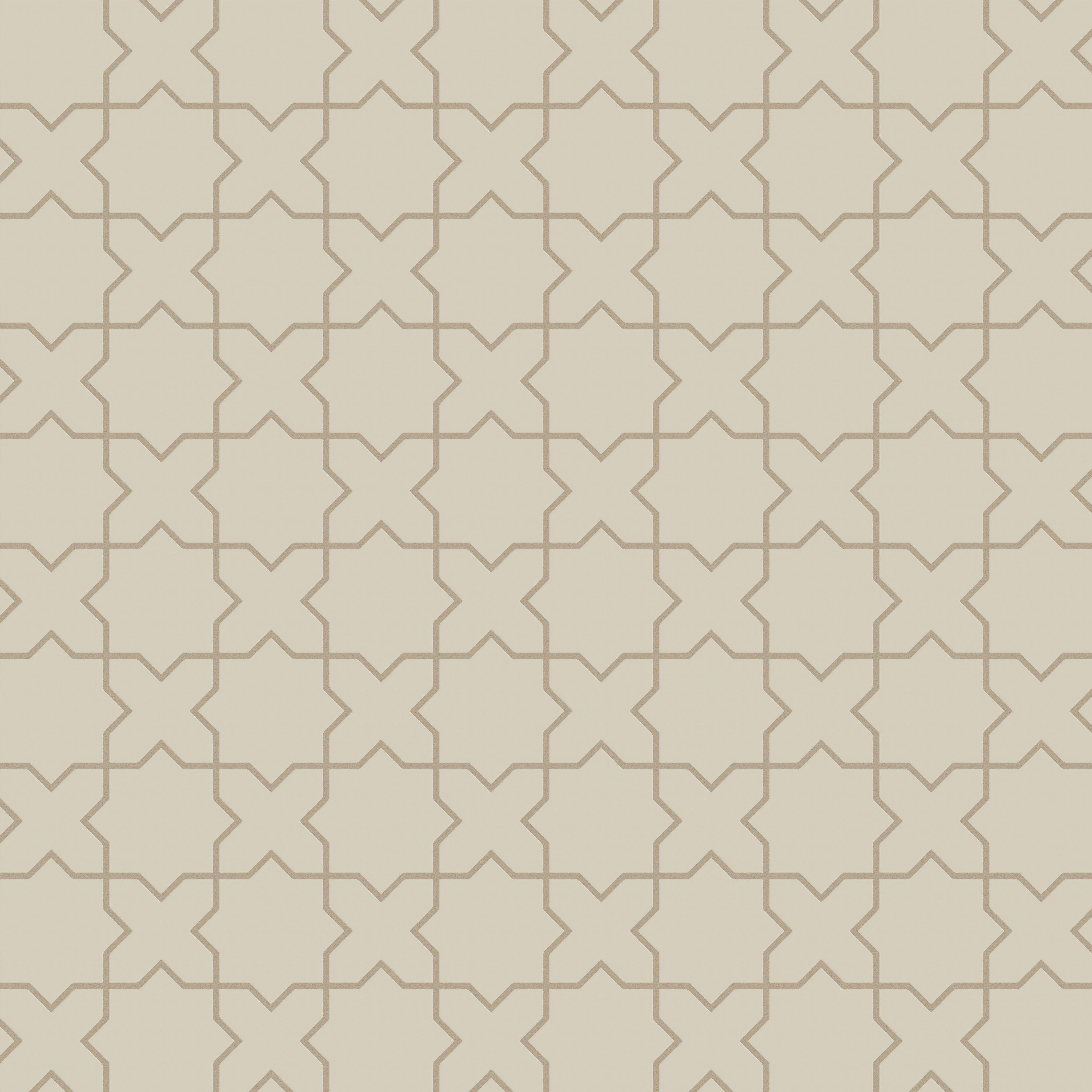 Mini Star & Cross Original Ceramic Tile in Dolomite Matte