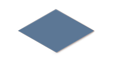 Large Diamond Original Ceramic Tile in Caribbean Sea Matte