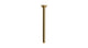 Emerson 12" Straight Shower Arm with Flange in Uncoated Polished Brass