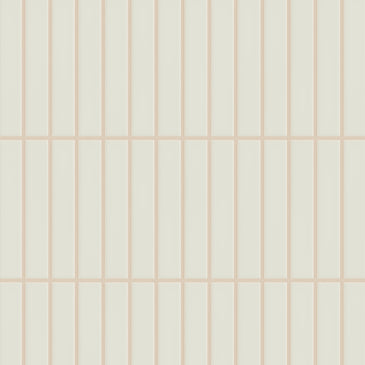 1x6 Straight Set Sheeted Original Ceramic Mosaic Tile in Limewash Matte