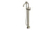 Emerson One Handle Floor Mount Squaretop Bath Trim with Hand Shower and Classic Lever Handle in French Nickel