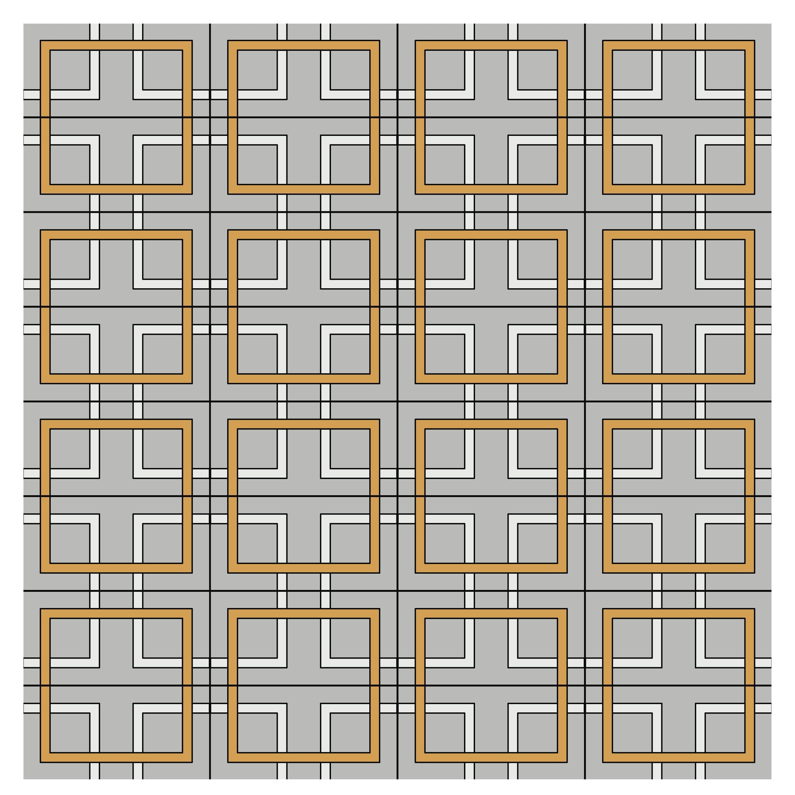 6x12 Handpainted Tile Charleston in Yellow Motif