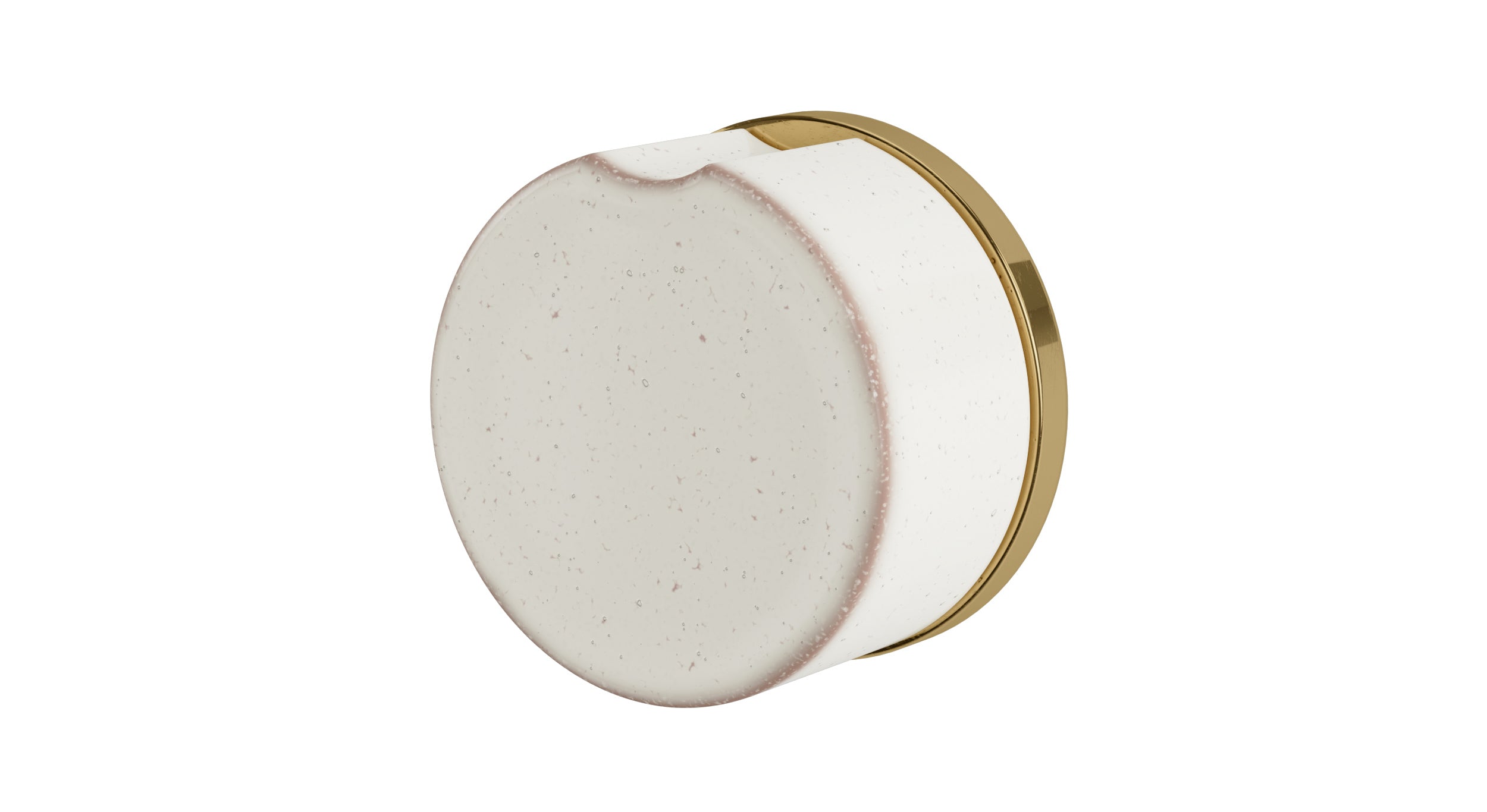 Foundry One Handle Wall Mount Diverter/Volume Control Shower Trim with Groove Ceramic Knob Handle in Uncoated Polished Brass
