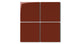 4x4 Natural Press Ceramic Tile in Carmine Gloss