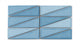 Right Scalene Triangle Original Ceramic Tile in Caribbean Sea Gloss
