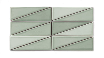 Right Scalene Triangle Original Ceramic Tile in Rosemary Gloss