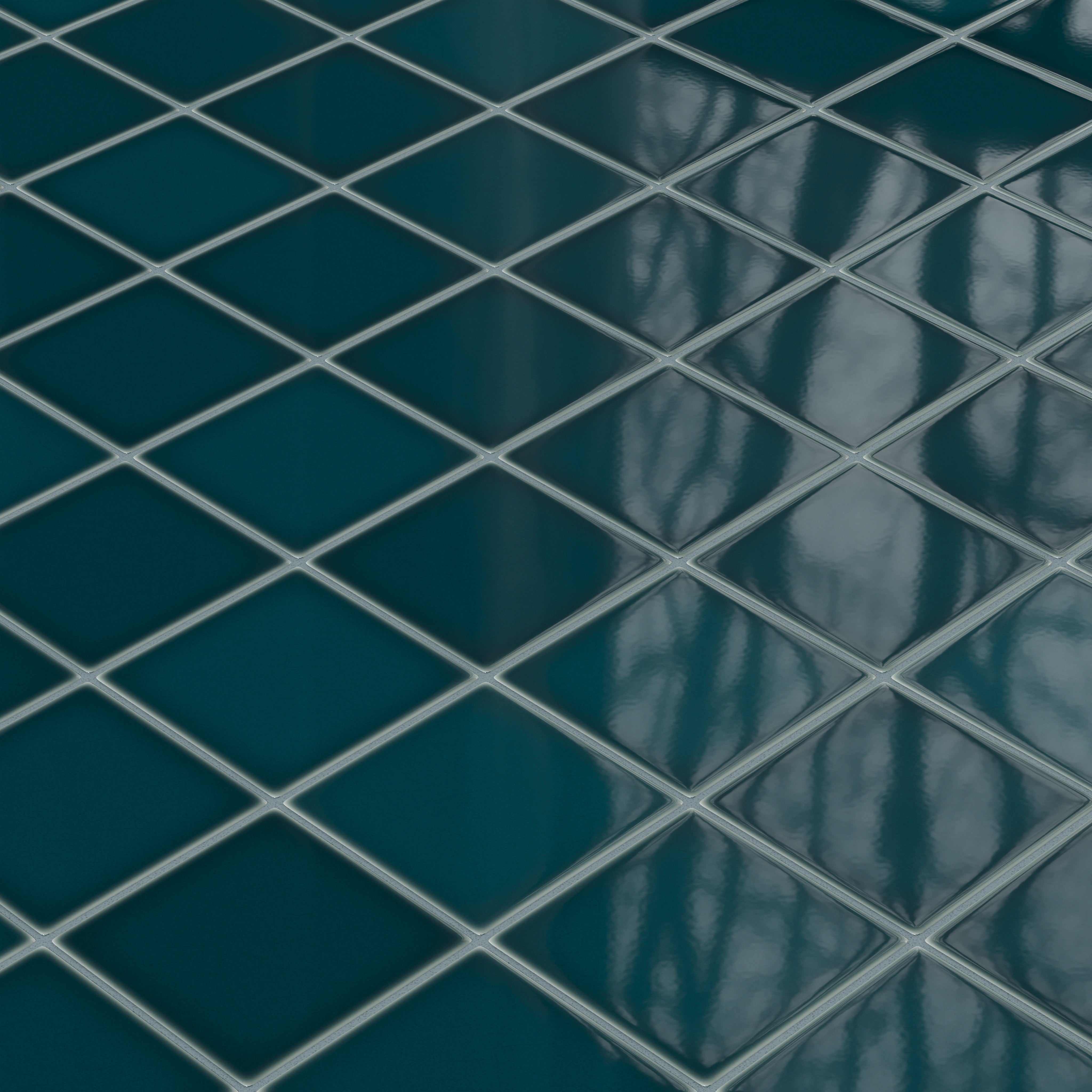 6x6 Original Ceramic Tile in Caspian Sea Gloss