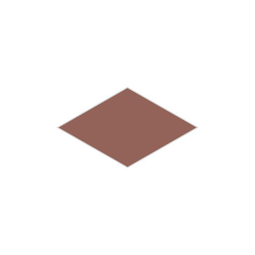 Large Diamond Original Ceramic Tile in Mauve Matte
