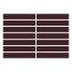 1x6 Straight Set Sheeted Original Ceramic Mosaic Tile in Redwood