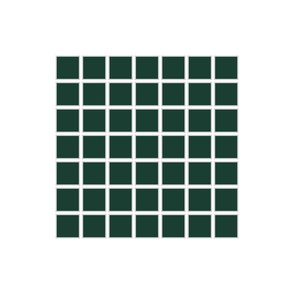 Evergreen 1x1 Straight Set Sheeted Matte Original Ceramic Tile