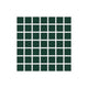1x1 Straight Set Sheeted Original Ceramic Mosaic Tile in Evergreen Matte