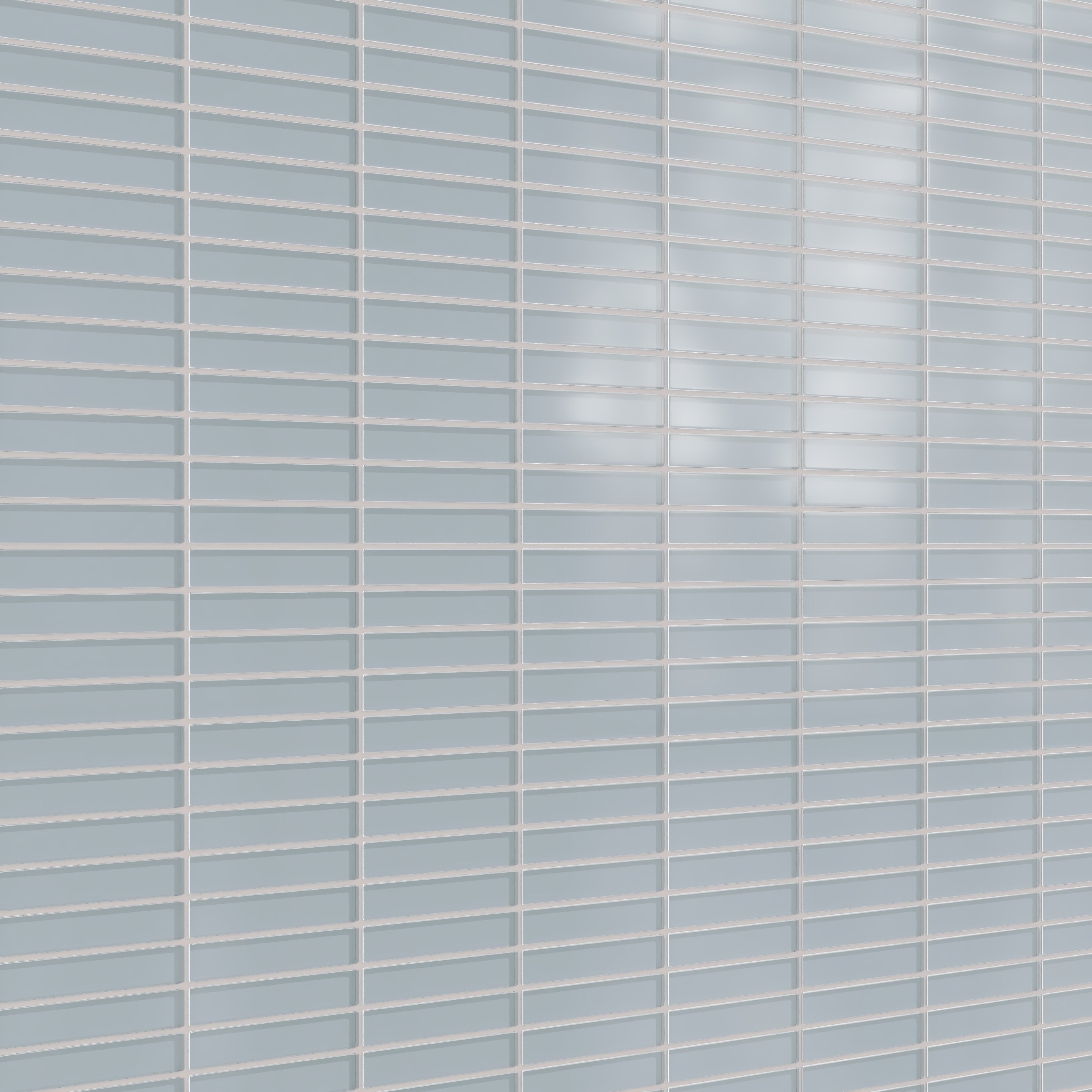 1x6 Straight Set Sheeted Glass Mosaic Tile in Pinyon Jay Matte
