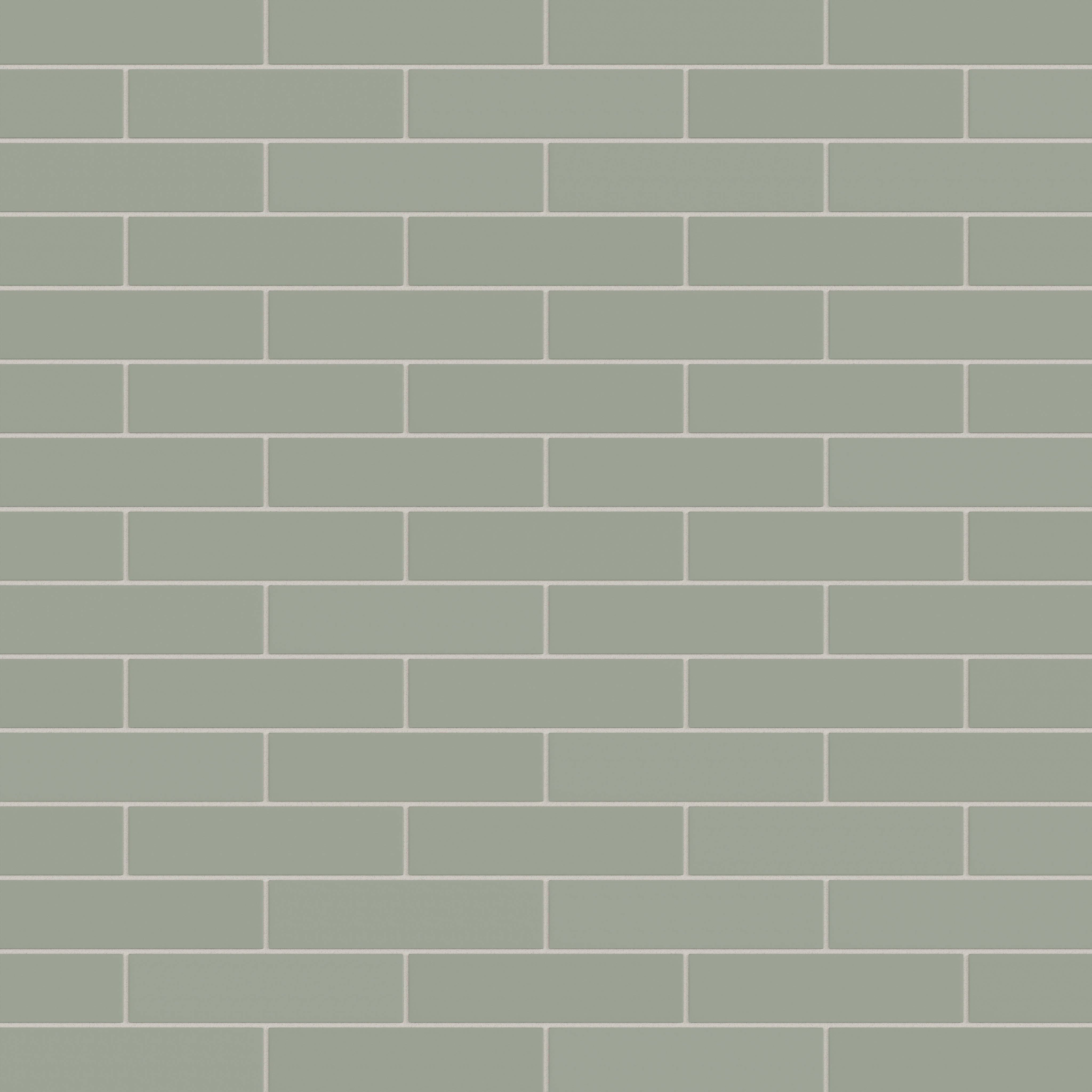 2x8 Natural Press Ceramic Tile in Terre Verte Matte