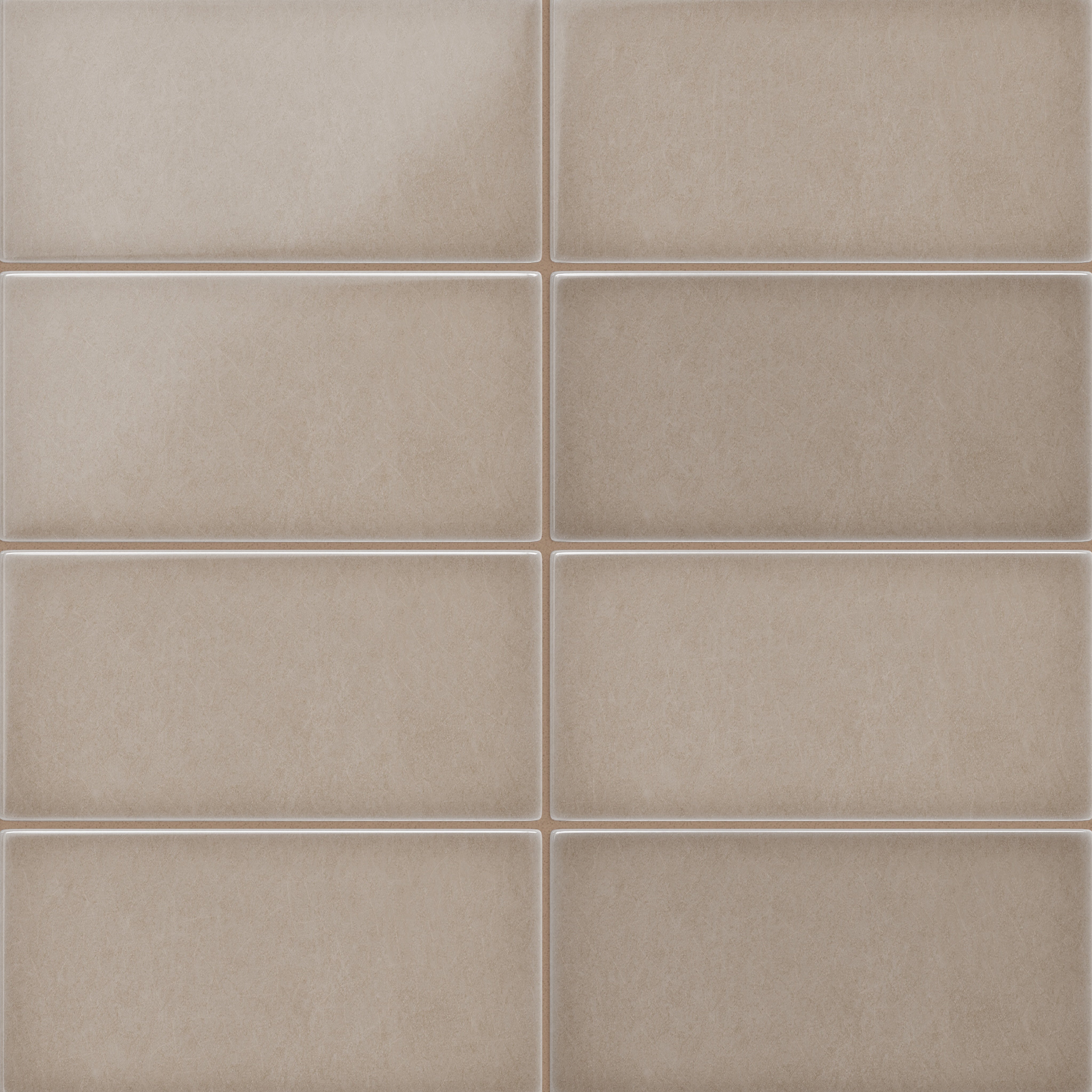 スモーキーガーデンルチル Cardamom 6x12 Gloss Original Ceramic Tile - Fireclay Tile