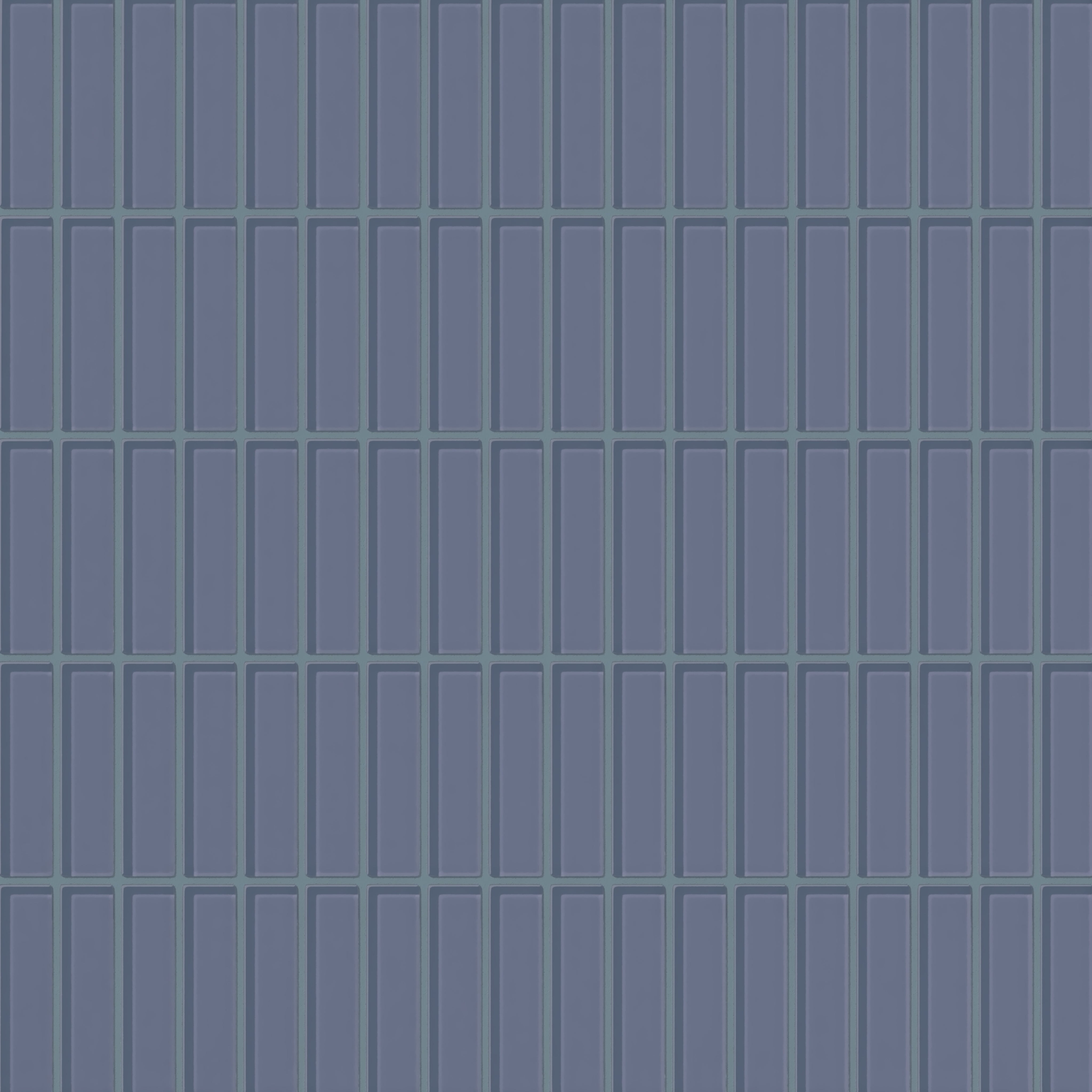 1x4 Straight Set Sheeted Glass Mosaic Tile in Nuthatch Gloss