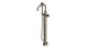 Emerson One Handle Floor Mount Squaretop Bath Trim with Hand Shower and Defined Cross Handle in Antique Nickel