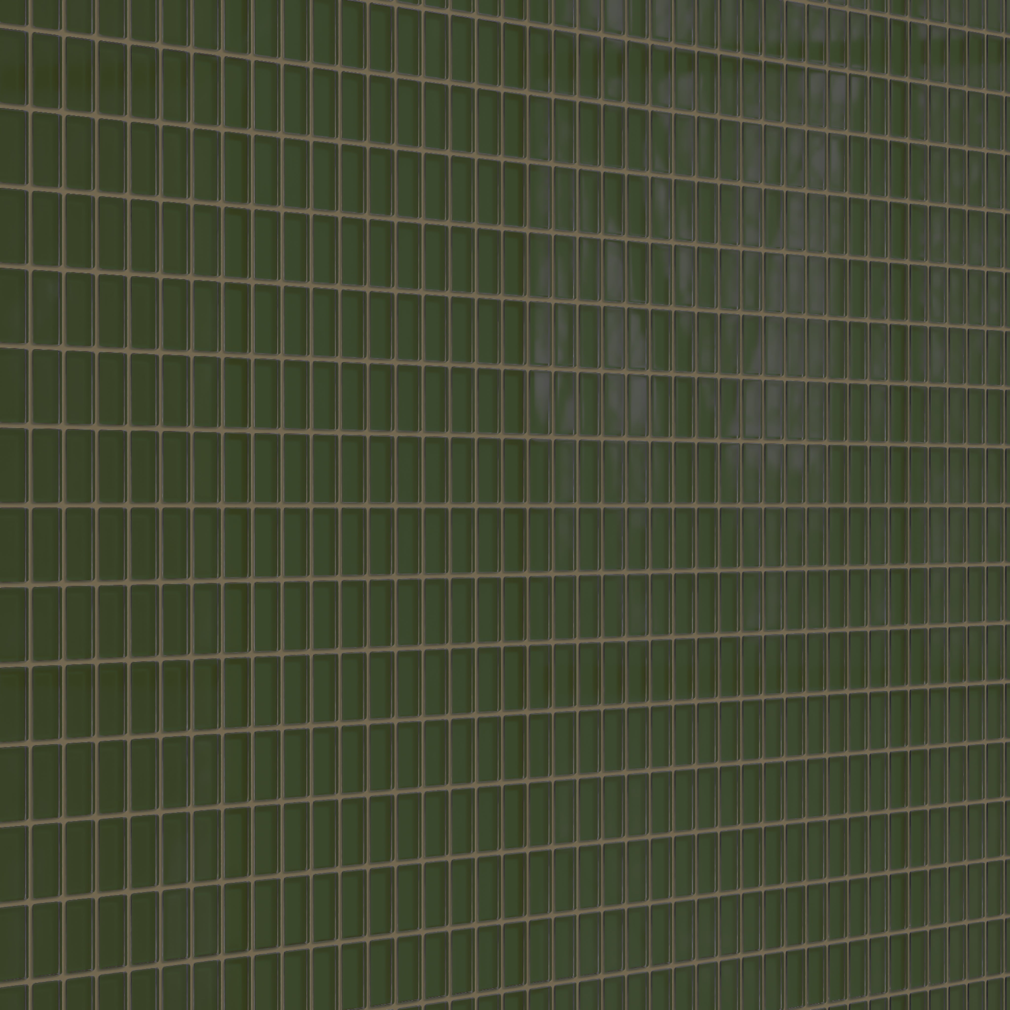 1x2 Straight Set Sheeted Glass Mosaic Tile in Starling Gloss