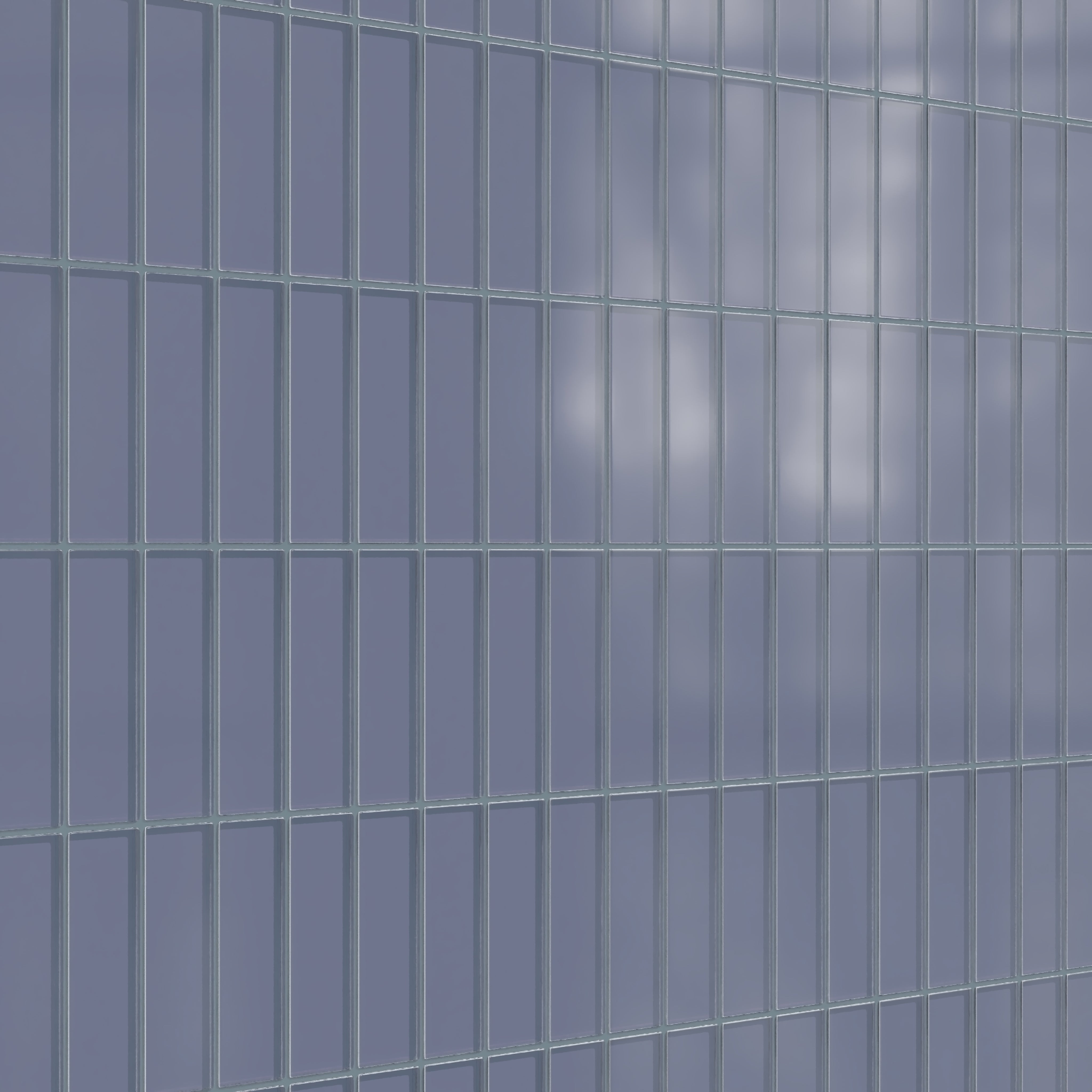 2x6 Glass Tile in Nuthatch Matte