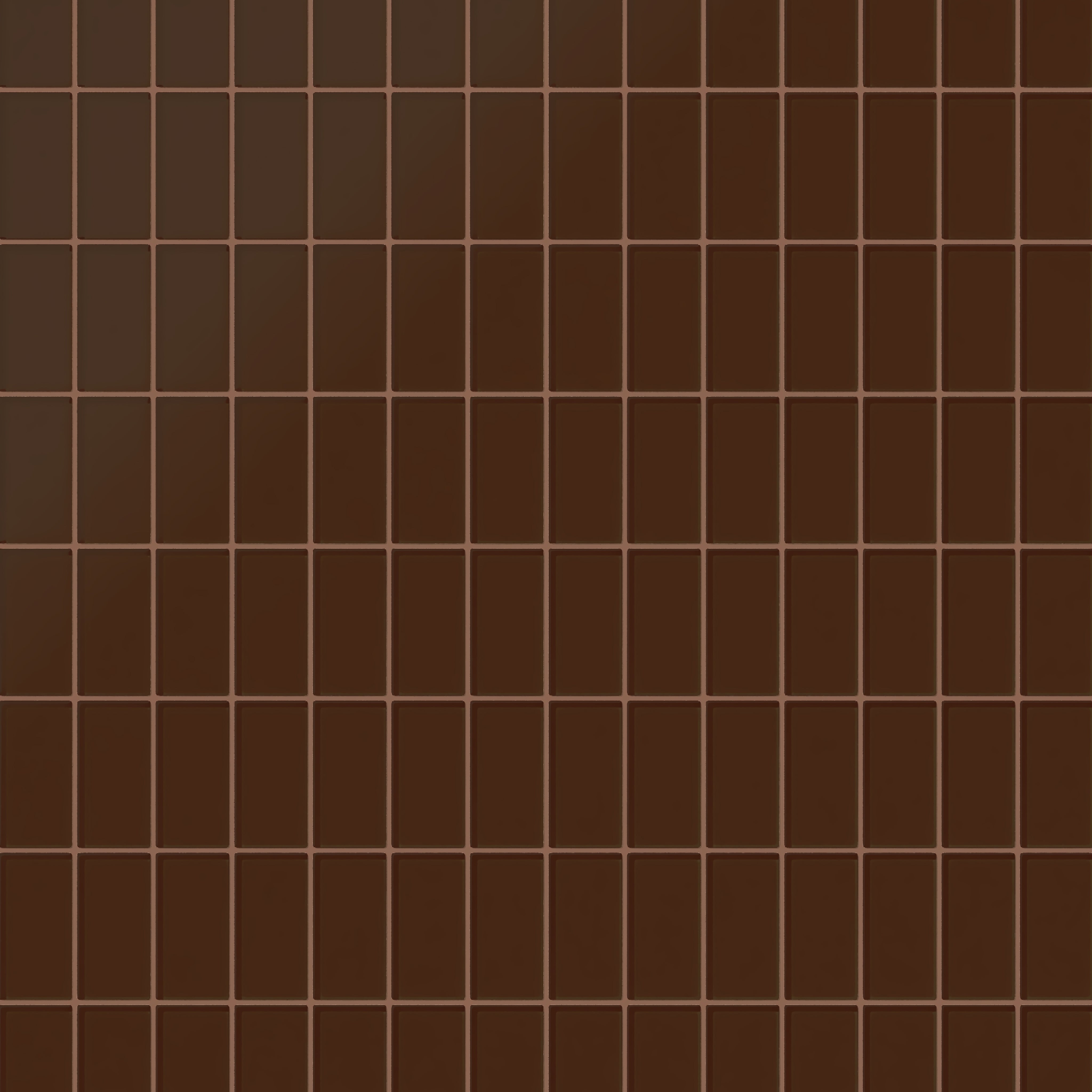 2x4 Straight Set Sheeted Glass Mosaic Tile in Thrasher Matte