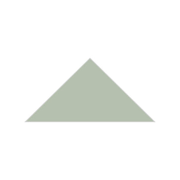 6" Triangle Original Ceramic Tile in Rosemary Matte