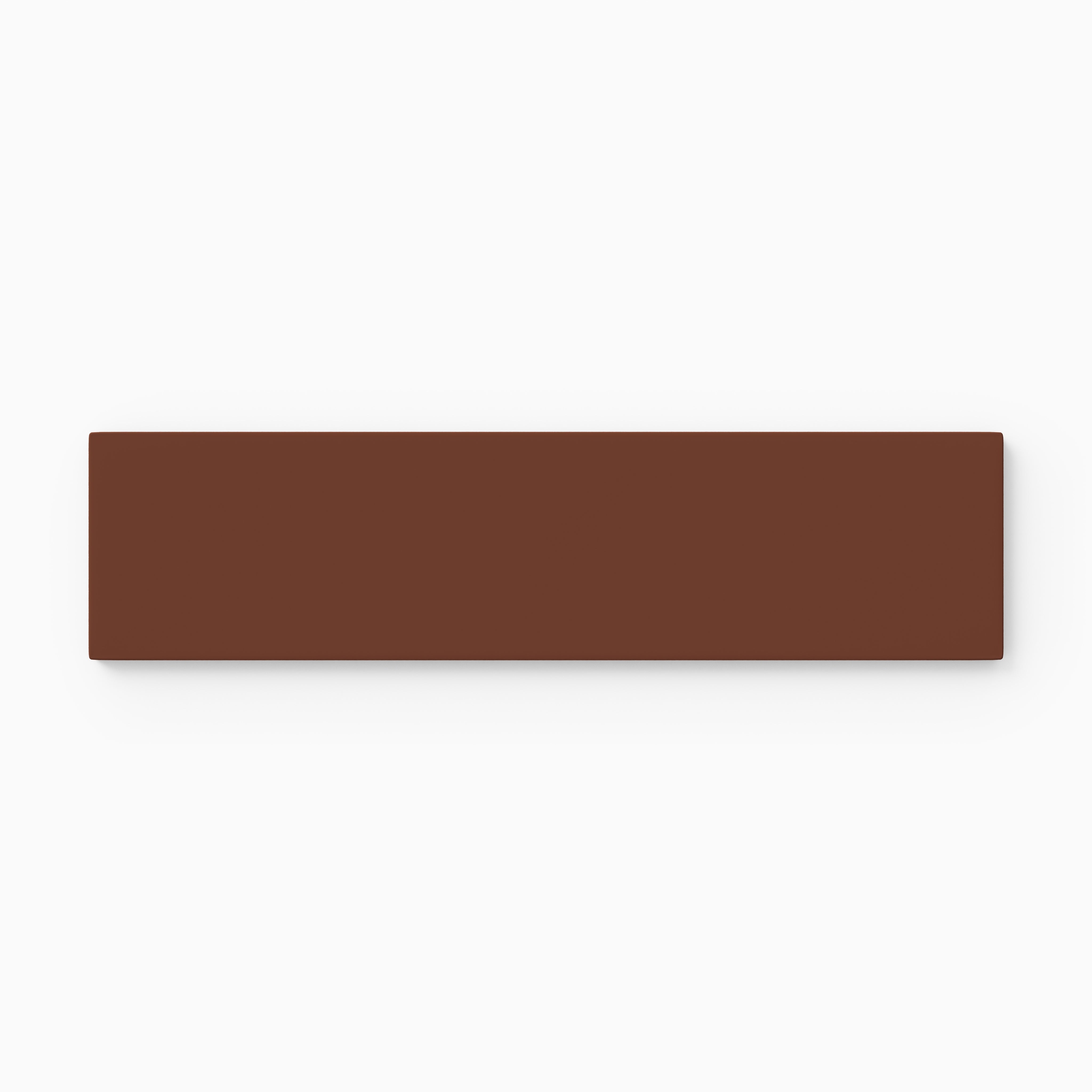 2x8 Natural Press Ceramic Tile in Red Iron Oxide Matte