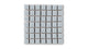 1x1 Straight Set Sheeted Original Ceramic Mosaic Tile in Crater Lake Matte