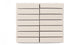 1x4 Straight Set Sheeted Original Ceramic Mosaic Tile in Ivory Gloss