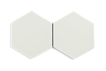 8" Hexagon Original Ceramic Tile in Limewash Matte