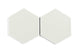 8" Hexagon Original Ceramic Tile in Limewash Matte