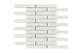 1x6 Half Offset Sheeted Original Ceramic Mosaic Tile in Limewash Matte