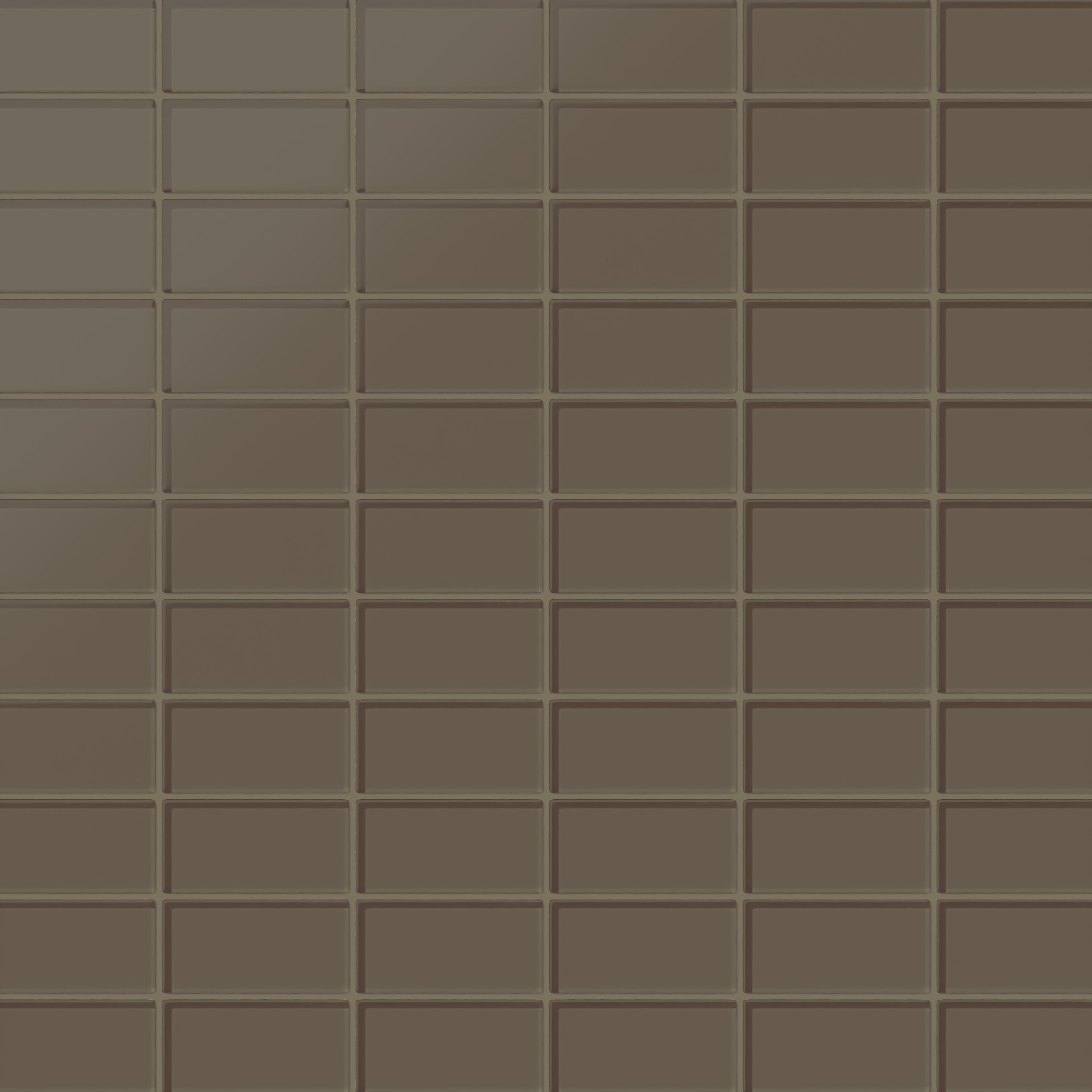 2x4 Straight Set Sheeted Glass Mosaic Tile in Albatross Matte
