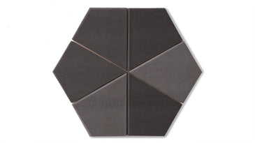 Hexite Original Ceramic Tile in Carbon Matte