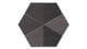 Hexite Original Ceramic Tile in Carbon Matte