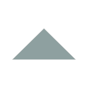 6" Triangle Original Ceramic Tile in Overcast Matte