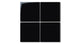 4x4 Natural Press Ceramic Tile in Bone Black Gloss